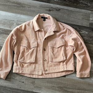 EUC Women’s Forever 21 Pink Corduroy Jacket
